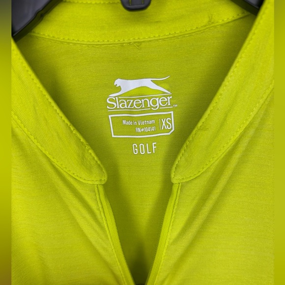 Slazenger Women’s Bright Green Activewear Golf Top Size XS - Picture 1 of 4